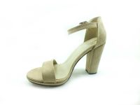 Sweet Girl Tek Bantlı Topuklu Kadın Ayakkabı - Ten-Süet - 6308 - Thumbnail