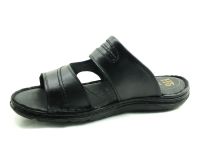 Toplu Hakiki Deri Erkek Terliği Siyah 89 04 - Thumbnail