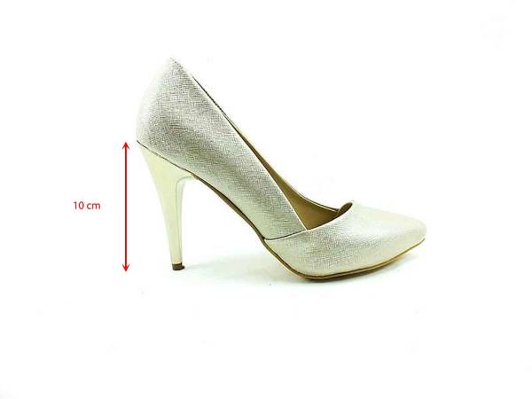 Çarıkçım Topuklu Bayan Ayakkabı - Altın-Perde - 701