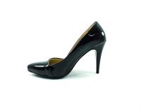 Çarıkçım Topuklu Bayan Ayakkabı - Siyah-Rugan - 701 - Thumbnail