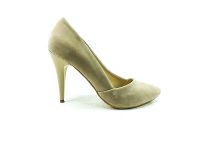 Çarıkçım Topuklu Bayan Ayakkabı - Ten-Süet - 701 - Thumbnail