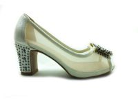 Topuklu Bayan Ayakkabı - Beyaz - 9957 - Thumbnail