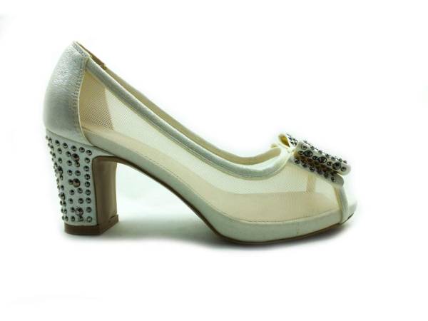 Topuklu Bayan Ayakkabı - Beyaz - 9957