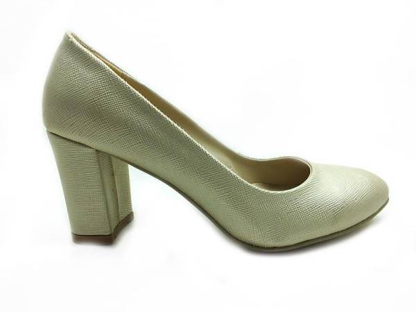 Topuklu Bayan Ayakkabı - Altın - 600