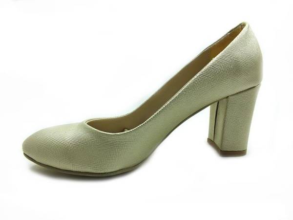 Topuklu Bayan Ayakkabı - Altın - 600