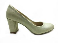 Topuklu Bayan Ayakkabı - Altın - 600 - Thumbnail