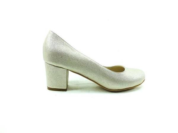 Topuklu Bayan Ayakkabı - Altın-Perde - 301