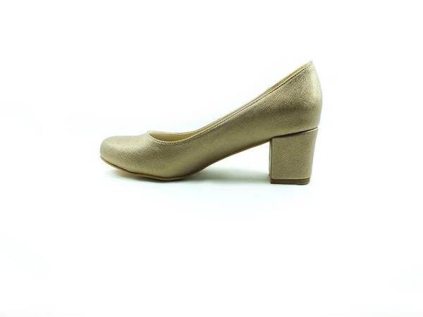 Topuklu Bayan Ayakkabı - Bakır-Perde - 301