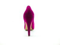 Çarıkçım Stiletto Ayakkabı - Fuşya-Süet - 700 - Thumbnail