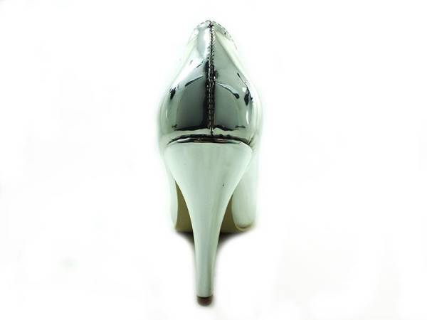 Çarıkçım Stiletto Ayakkabı - Gümüş-Ayna - 700