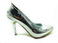 çarıkçım - Çarıkçım Stiletto Ayakkabı - Gümüş-Ayna - 700