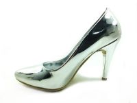 çarıkçım - Çarıkçım Stiletto Ayakkabı - Gümüş-Ayna - 700 (1)