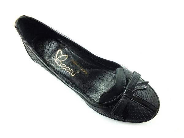 Topuklu Bayan Ayakkabı Hakiki Deri - Siyah - 5165 Topuklu Bayan Ayakkabı Hakiki Deri - Siyah - 5165