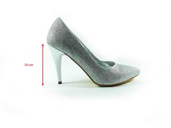 Çarıkçım Stiletto Ayakkabı - Lame-Simli - 700 - 5
