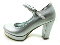 Topuklu Bayan Ayakkabı - Lame-Perde - 1738 - Thumbnail