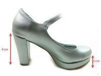 Topuklu Bayan Ayakkabı - Lame-Perde - 1738 - Thumbnail