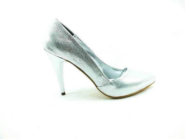 Çarıkçım Topuklu Bayan Ayakkabı - Lame-Sıvama - 701