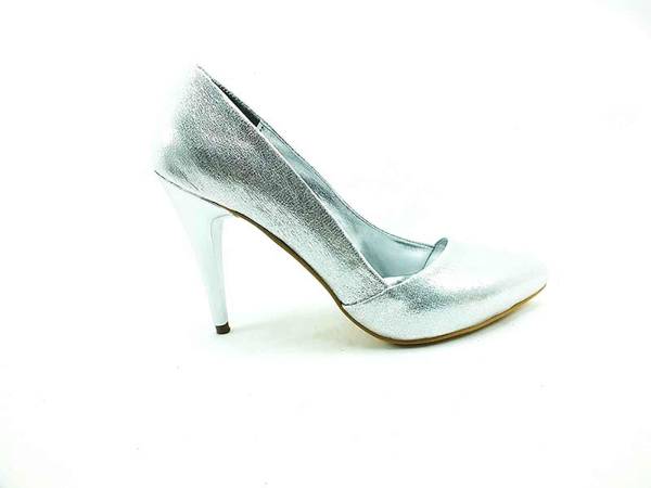 Çarıkçım Topuklu Bayan Ayakkabı - Lame-Sıvama - 701