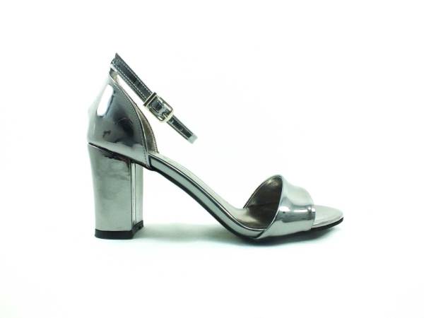 Çarıkçım Topuklu Bayan Ayakkabı - Platin-Ayna - 08 Çarıkçım Topuklu Bayan Ayakkabı - Platin-Ayna - 08