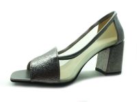 Topuklu Bayan Ayakkabı - Platin - 1403 - Thumbnail