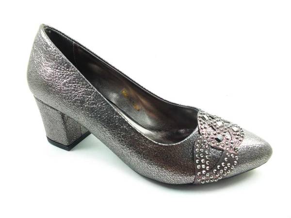 Topuklu Bayan Ayakkabı - Platin - 346