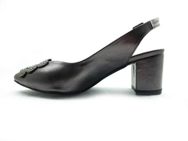 Topuklu Bayan Ayakkabı - Platin - 600