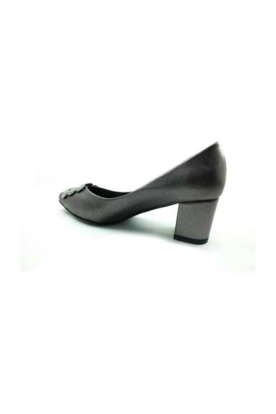 Topuklu Bayan Ayakkabı - Platin - 615