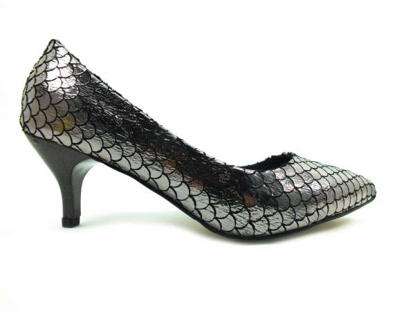 Topuklu Bayan Ayakkabı - Platin - 711