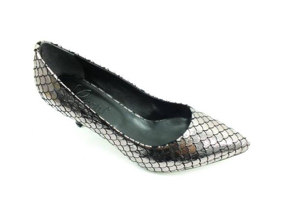 Topuklu Bayan Ayakkabı - Platin - 711