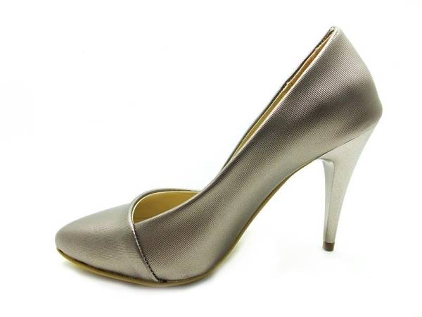 Çarıkçım Topuklu Bayan Ayakkabı - Platin-Perde - 701