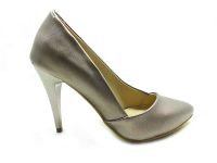 Çarıkçım Topuklu Bayan Ayakkabı - Platin-Perde - 701 - Thumbnail