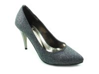 Çarıkçım Stiletto Ayakkabı - Platin-Simli - 700 - Thumbnail