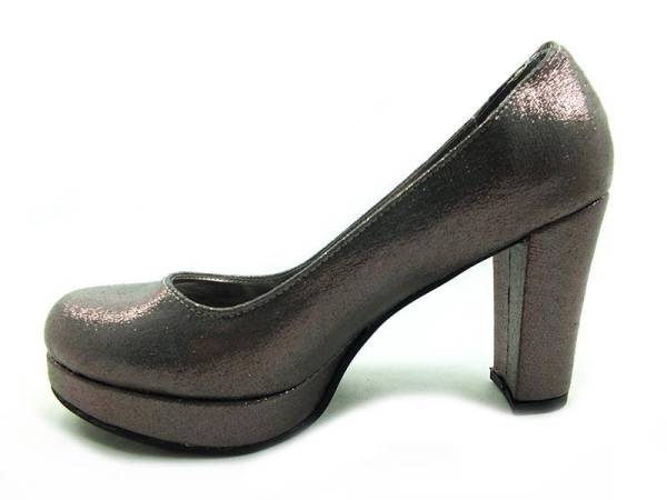 Topuklu Bayan Ayakkabı - Platin-Sıvama - 1100-15