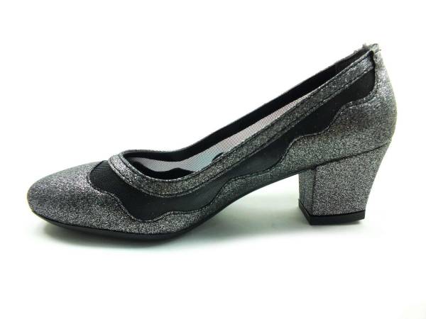 Topuklu Bayan Ayakkabı - Platin-Sıvama - 8637
