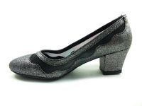 Topuklu Bayan Ayakkabı - Platin-Sıvama - 8637 - Thumbnail