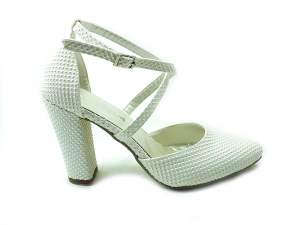Topuklu Bayan Ayakkabı - Sedef-Boncuk - 660