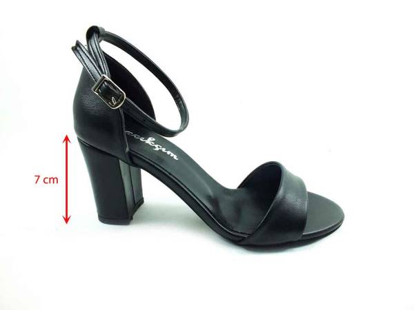 Çarıkçım Topuklu Bayan Ayakkabı - Siyah - 08