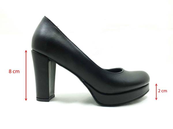 Topuklu Bayan Ayakkabı - Siyah - 1100-15