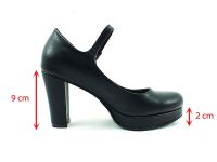 Topuklu Bayan Ayakkabı - Siyah - 1738 - Thumbnail