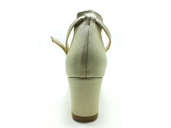 Topuklu Bayan Ayakkabı - Altın-Perde - 307