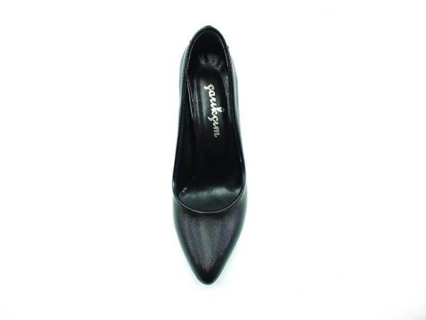 Çarıkçım Topuklu Bayan Ayakkabı - Siyah-Perde - 800