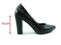 Çarıkçım Topuklu Bayan Ayakkabı - Siyah-Perde - 800 - Thumbnail