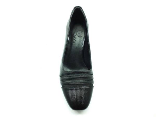 Topuklu Bayan Ayakkabı - Siyah-Kumaş - 8653