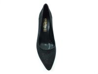 Topuklu Bayan Ayakkabı - Siyah-Simli - 050 - Thumbnail