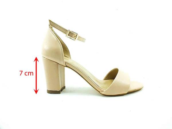 Çarıkçım Topuklu Bayan Ayakkabı - Ten - 08