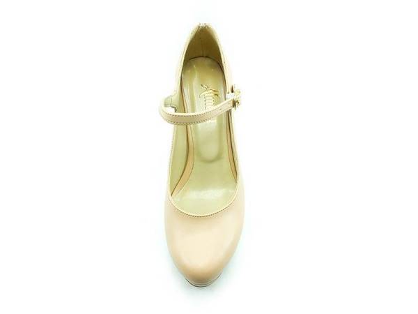 Topuklu Bayan Ayakkabı - Ten - 1738
