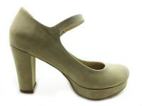 Topuklu Bayan Ayakkabı - Ten-Süet - 1738 - Thumbnail