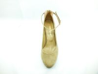 Topuklu Bayan Ayakkabı - Ten-Süet - 307 - Thumbnail