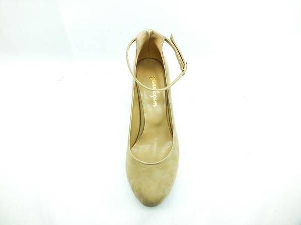 Topuklu Bayan Ayakkabı - Ten-Süet - 307