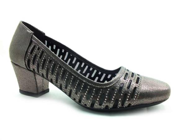 Topuklu Kadın Ayakkabı - Platin - 8611